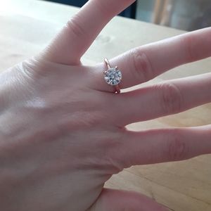 1.5 carat Charles and Colvard Ring.